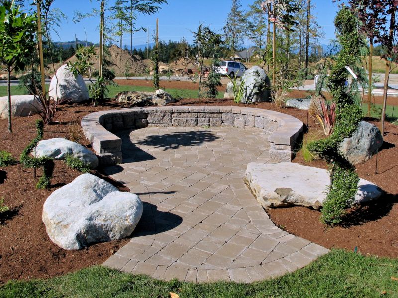 Landscaped Paver Area